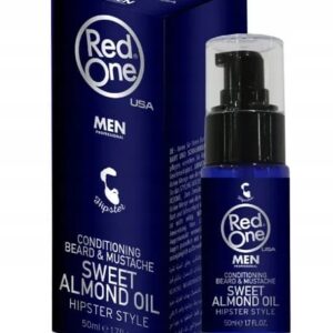 RED ONE BEARD&MOUSTACHE ALMOND OIL - migdałowy olejek do brody i wąsa 50 ml