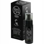 RED ONE BEARD&MOUSTACHE KERATIN OIL - keratynowy olejek do brody i wąsa 50 ml
